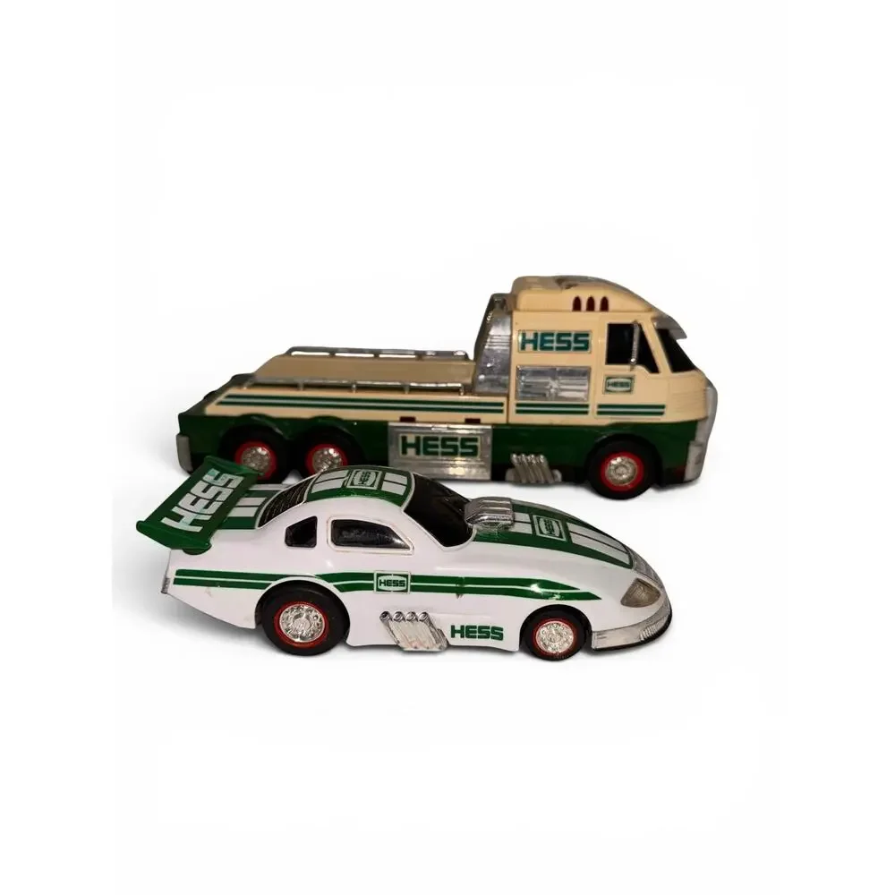 2016 Hess Toy Truck & Dragster Race Car Tested Lights Work Complete No Box
